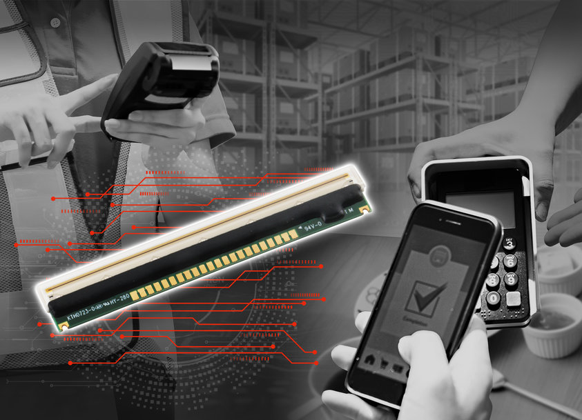 New Thermal Printhead Provides Clear Printing at High Speeds Even on a Single-Cell Li-ion Battery